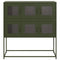 vidaXL Sideboard Olive Green 100.5x39x107 cm Cold-rolled Steel
