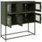 vidaXL Sideboard Olive Green 100.5x39x107 cm Cold-rolled Steel