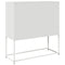 vidaXL Sideboard White 100.5x39x107 cm Cold-rolled Steel