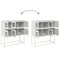 vidaXL Sideboard White 100.5x39x107 cm Cold-rolled Steel