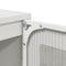 vidaXL Sideboard White 100.5x39x107 cm Cold-rolled Steel