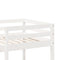 vidaXL Loft Bed Frame with Desk and Shelves White 90x200cm Solid Wood Pine