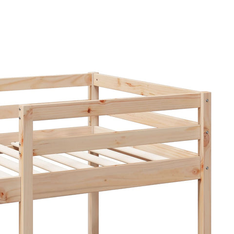 vidaXL Loft Bed Frame without Mattress 80x200cm Solid Wood Pine