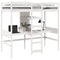 vidaXL Loft Bed Frame without Mattress White 90x190cm Solid Wood Pine
