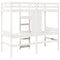 vidaXL Loft Bed Frame without Mattress White 90x190cm Solid Wood Pine