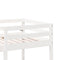 vidaXL Loft Bed Frame with Desk and Chairs White 90x200cm Solid Wood Pine