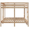 vidaXL Triple Bunk Bed Frame 160x200/80x160 cm Solid Wood Pine