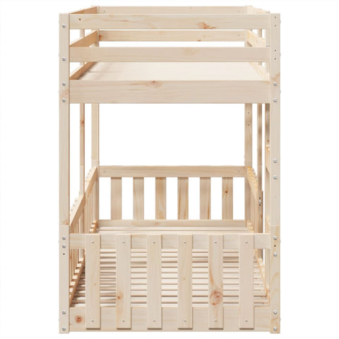 vidaXL Bunk Bed 80x200 cm Solid Wood Pine