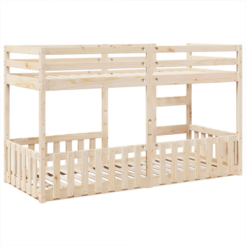 vidaXL Bunk Bed 80x200 cm Solid Wood Pine