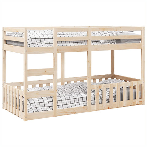 vidaXL Bunk Bed 90x200 cm Solid Wood Pine