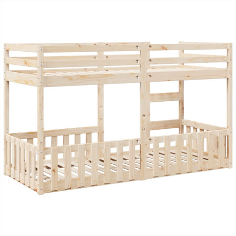 vidaXL Bunk Bed 90x200 cm Solid Wood Pine