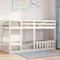 vidaXL Bunk Bed White 90x200 cm Solid Wood Pine