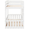 vidaXL Bunk Bed White 90x200 cm Solid Wood Pine