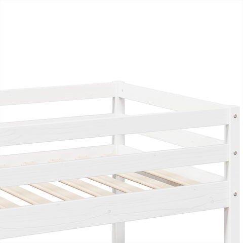 vidaXL Bunk Bed White 90x200 cm Solid Wood Pine