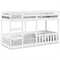 vidaXL Bunk Bed White 90x200 cm Solid Wood Pine