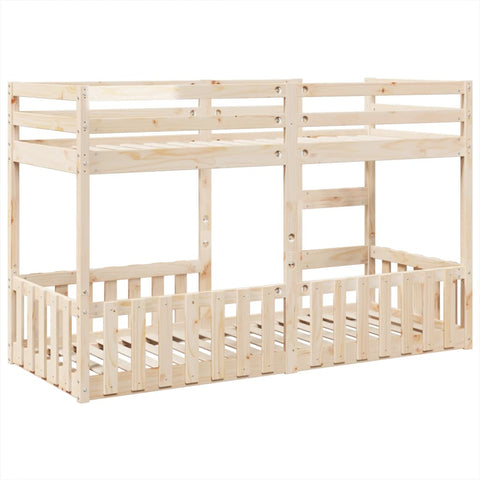vidaXL Bunk Bed 90x190 cm Solid Wood Pine