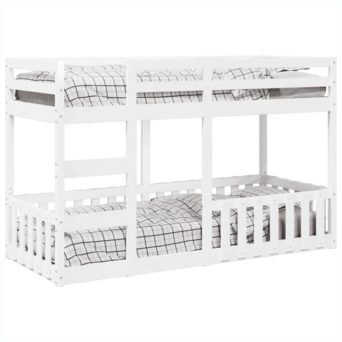 vidaXL Bunk Bed White 90x190 cm Solid Wood Pine