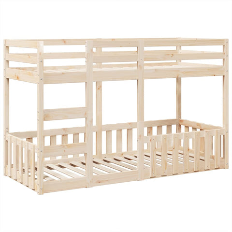 vidaXL Bunk Bed 75x190 cm Solid Wood Pine