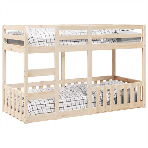 vidaXL Bunk Bed 75x190 cm Solid Wood Pine