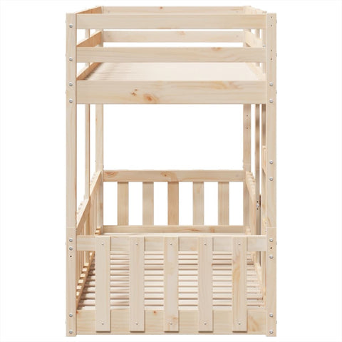 vidaXL Bunk Bed 75x190 cm Solid Wood Pine