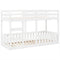 vidaXL Bunk Bed White 75x190 cm Solid Wood Pine