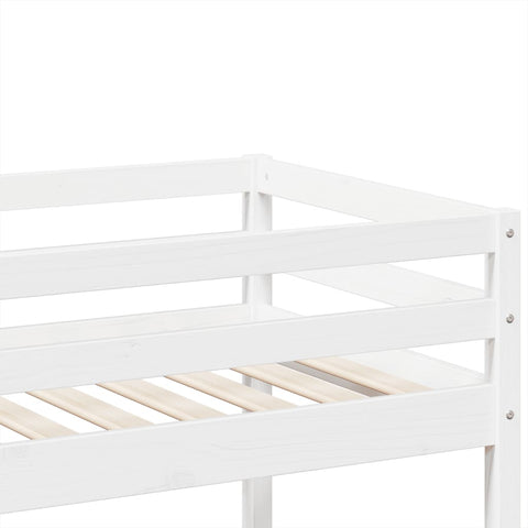 vidaXL Bunk Bed White 75x190 cm Solid Wood Pine