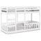 vidaXL Bunk Bed White 75x190 cm Solid Wood Pine
