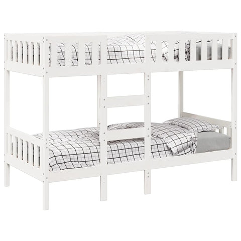 vidaXL Bunk Bed White 80x200 cm Solid Wood Pine
