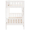 vidaXL Bunk Bed White 80x200 cm Solid Wood Pine