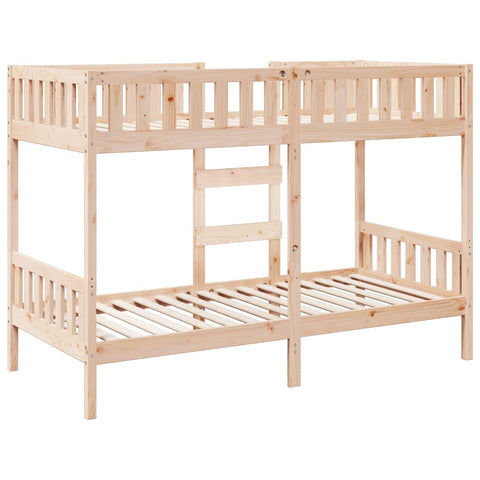 vidaXL Bunk Bed 90x200 cm Solid Wood Pine