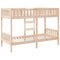 vidaXL Bunk Bed 90x200 cm Solid Wood Pine