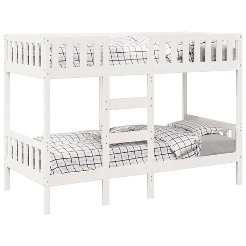 vidaXL Bunk Bed White 90x200 cm Solid Wood Pine