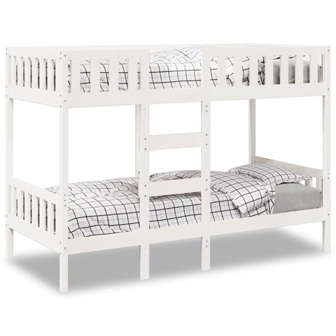 vidaXL Bunk Bed White 90x200 cm Solid Wood Pine