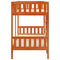 vidaXL Bunk Bed Wax Brown 90x200 cm Solid Wood Pine