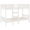 vidaXL Bunk Bed White 90x190 cm Solid Wood Pine