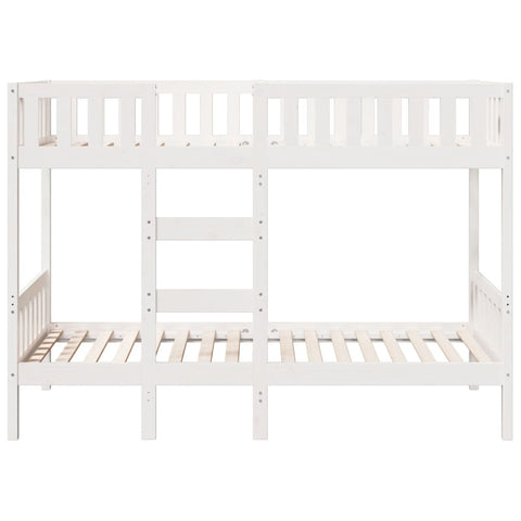 vidaXL Bunk Bed White 90x190 cm Solid Wood Pine