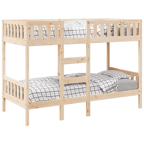 vidaXL Bunk Bed 75x190 cm Solid Wood Pine