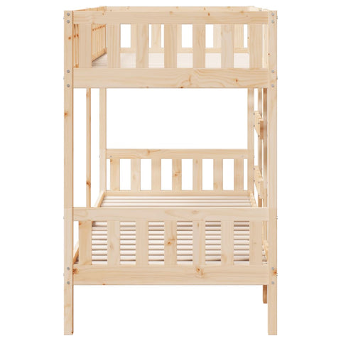 vidaXL Bunk Bed 75x190 cm Solid Wood Pine
