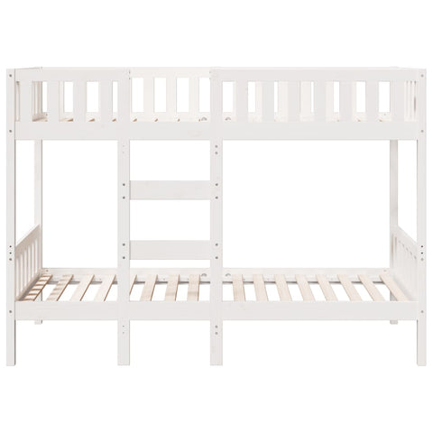 vidaXL Bunk Bed White 75x190 cm Solid Wood Pine