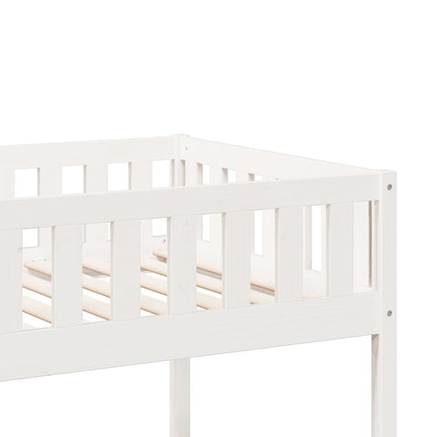 vidaXL Bunk Bed White 75x190 cm Solid Wood Pine