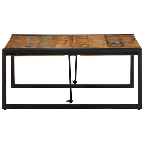 vidaXL Coffee Table Multicolour 80x80x35 cm Solid Wood Reclaimed