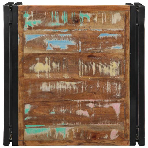 vidaXL Coffee Table Multicolour 50x50x35 cm Solid Wood Reclaimed
