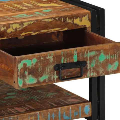 vidaXL Coffee Table Multicolour 90x50x38 cm Solid Wood Reclaimed