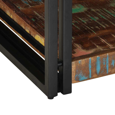 vidaXL Coffee Table Multicolour 90x50x38 cm Solid Wood Reclaimed