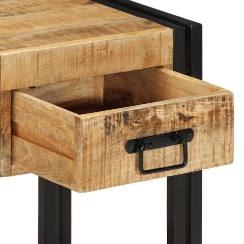 vidaXL Bedside Cabinet 40x35x50 cm Solid Rough Wood Mango