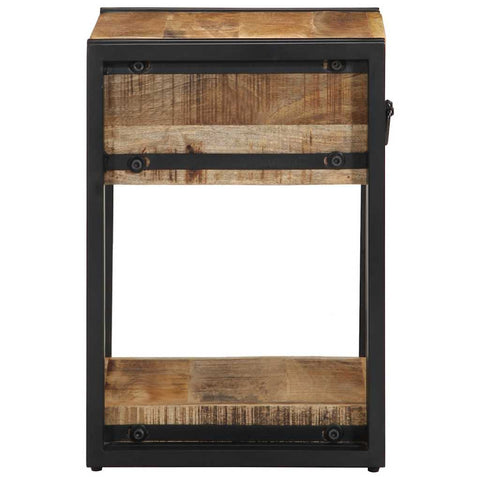 vidaXL Bedside Cabinets 2 pcs 40x35x50 cm Solid Rough Wood Mango