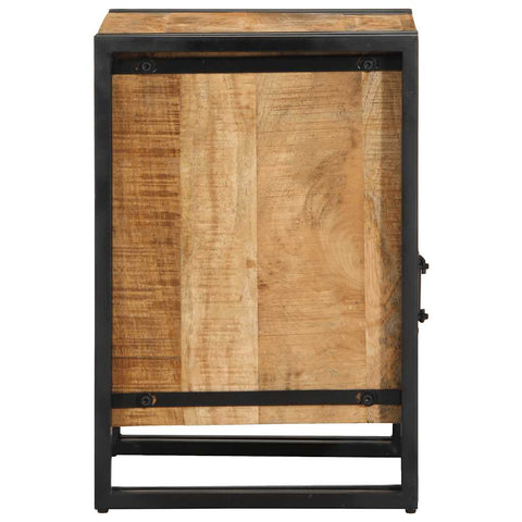vidaXL Bedside Cabinet 40x40x59 cm Solid Rough Wood Mango