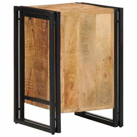 vidaXL Bedside Cabinet 40x40x59 cm Solid Rough Wood Mango