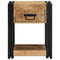 vidaXL Bedside Cabinet 40x40x50 cm Solid Rough Wood Mango