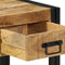 vidaXL Bedside Cabinet 40x40x50 cm Solid Rough Wood Mango